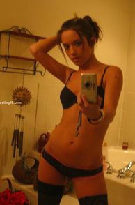 Slender Gal Next Door In Black Undies